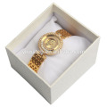 Novo design de moda feminina e elegante pulseira de relógio com corrente